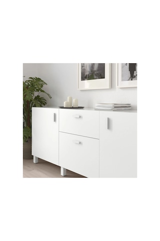 Ikea Hackås 2'li Mobilya Kulpu 100 Mm Beyaz