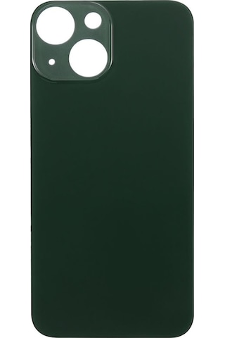 Apple Uyumlu iPhone 13 Mini Logolu Arka Pil Batarya Kapağı, Lens Hariç. Yeşil
