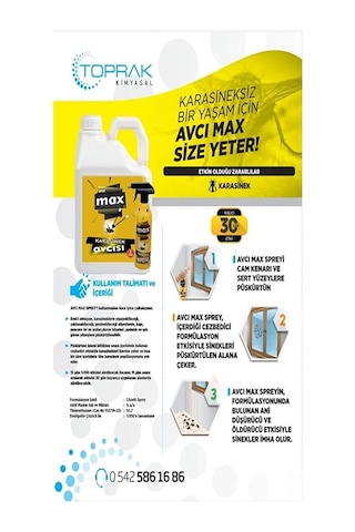 Avcı Kara Sinek Öldürücü Max Pro Konsantre 200 ML