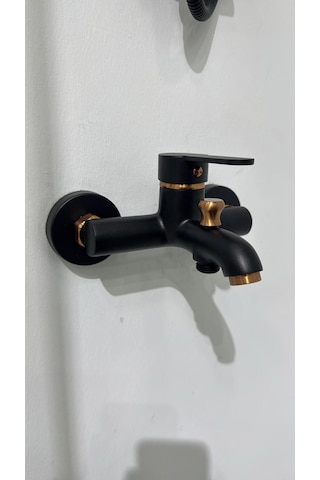 Armour Armatür Banyo Batarya Seti Siyah Rose Siyah