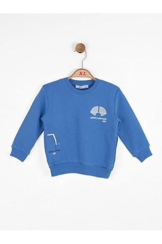 Nk Kids Erkek Bebek Pamuklu Orta Kalınlık Sweatshirt-14723 Saks