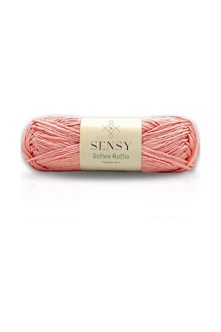 Premium Softee Raffia Yumuşak Rafya Kağıt İp Tığ İpi Tığ İşi El Örgü İp Şiş İpi Hobi İp Bebe Pembesi
