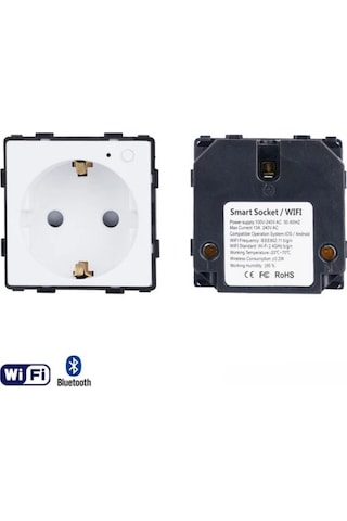 Symbee Tuya Akıllı Wifi Duvar Soketi - Google Home/alexa Ses Kontrolü, Zamanlama, Avrupa Standartı, Ce/rohs Onaylı
