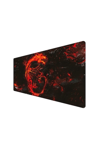 Digipod Gaming Oyuncu Mousepad 90x40 Xxl Kaymaz Taban Kızıl Ejderha 4mm Kalınlık