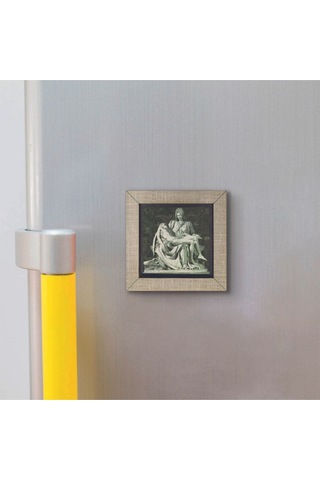 Pietà Michelangelo, 1498 Baskılı Mdf Magnet 7x7 380