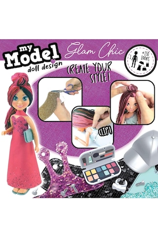 My Model Göz Alıcı Stil Bebek Tasarım Seti Kız Çocuk Oyun Seti 1 Adet