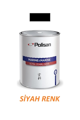 Polisan Zehirli Boya Siyah Renk Ultra Zehirli Boya 1 Kg