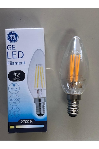 5 Adet General Elc. Rustik Led Lamba E14 4w 40w 470 Lümen 2700k S