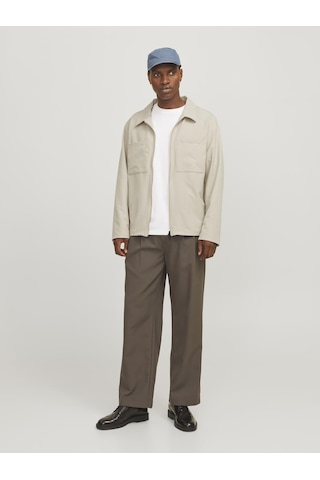 Jack & Jones Erkek Gömlek Yaka Ceket - Perfect - 12270677 Moonbeam Çok Renkli
