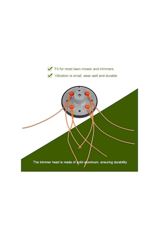Yifomall Evrensel Çim Biçme Başlığı - 4 Kesim Hattı, Hafif Ve Dayanıklı Metal Tasarım