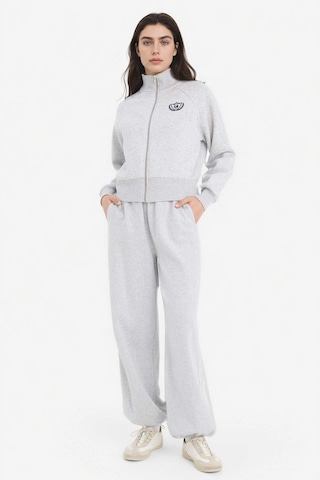Defacto Loose Fıt Baskılı Fermuarlı Sweatshirt G8117ax26spgr256 Gri-gr256