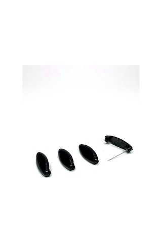 Royaleks 4 Adet Plastik Çengelli Eşarp Ve Şal İğnesi Siyah 4 Cm Çok Renkli