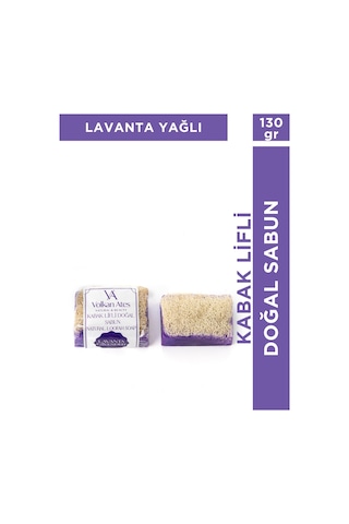 Volkan Ates Natural & Beauty Lavanta Yağlı Kabak Lifli Doğal Sabun 130 G