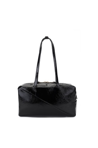 Tamer Tanca Kadın Suni Deri Siyah Kırışık Rugan Kol Çantası 1178 4001 Bn Cnt Sk25-26 Sıyah Krsk Rgn Siyah