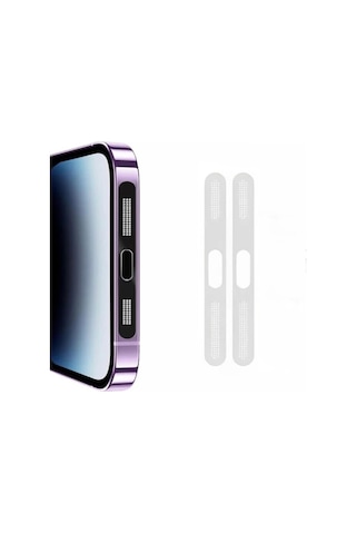 Ally Apple iPhone Uyumlu 15 İçin Anti-dust Toz Ve Kir Önleyici Sticker 2 Adet Set- 5775