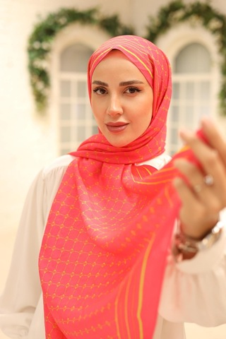 Silk Home Olinda Şal - 49005 - 22 Pembe Asit - Pembe
