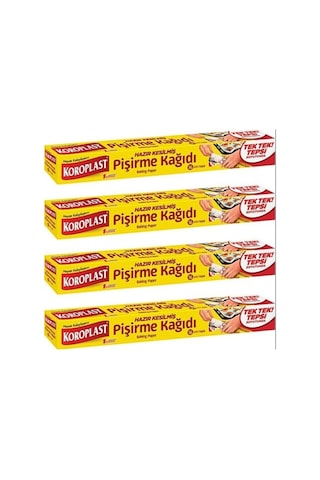 Koroplast Hazır Kesilmiş Pişirme Kağıdı 16 Yaprak 4 Adet