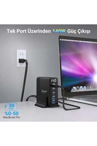 Juo DLC140 140 W Hızlı Şarj Adaptörü (Outlet)