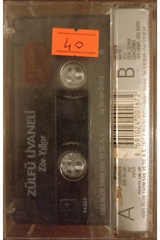Plak Değildir Kaset Tir Zülfü Livaneli Zor Yıllar Kaset