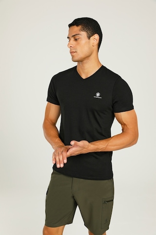 Lumberjack Shift Co 2M Ct106 Basıc V Neck T-Shırt Siyah 001