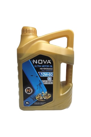 Nova 10W-60 Tam Sentetik Motor Yağı 4 L