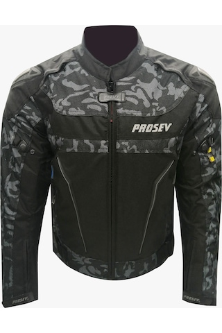 Prosev 18609 4 Mevsim Hörgüçlü Motosiklet Montu (Kamuflaj Desen)