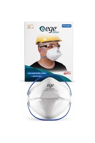 Ege 600 FFP2 NR N95 Ventilsiz Maske 10'Lu