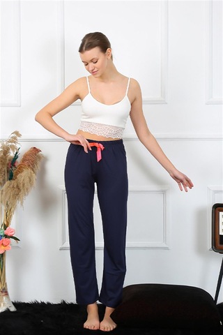Akbeniz Kadın Pamuklu Alt Pijama 27468 - XL Lacivert