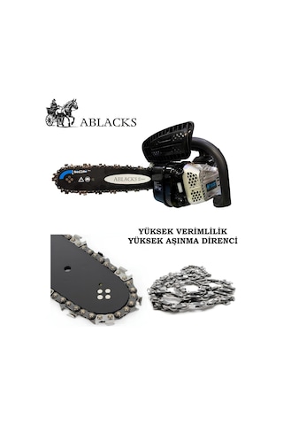 Ablacks CS2500 Benzinli Mini Testere 1.2 Hp Profesyonel Ağaç Kesme Motoru