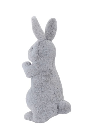 Neco Plush Tavşan 35 Cm - Gri Renk Çok Renkli