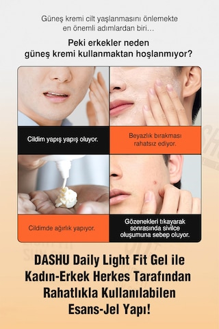 Dashu Daily Light Fit Sun Gel Spf 50+ Pa ++++