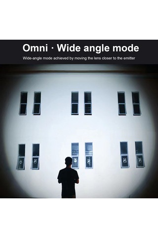 Yunboo 2'li Dışarıda Kullanılamaz El Feneri, P900 Led Işık Kaynağı, 4 Mod Güçlü-avusturya-parıltı-kenar Işığı , Genişletilebilir Zoom Fonksiyonu, Usb Şarj Edilebilir Siyah