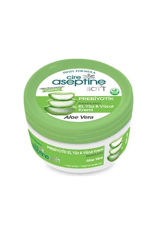 Cire Aseptine Soft Aloe Vera Özlü Yatıştırıcı Besleyici Prebiyotikli Krem 100 Ml