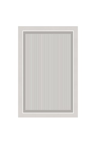 Toa Grey Makinede Yıkanabilir Kaymaz Taban Leke Tutmaz Dijital Yolluk Mutfak Ve Salon Halısı Gri