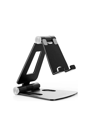 Masaüstü Metal Tablet Ve Telefon Tutucu Stand Katlanabilir 270 H