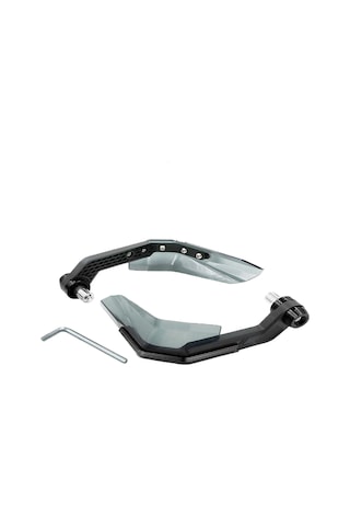 Vkemall Motosiklet El Koruması Güneş Vindikatörü - Gri Rengi - 2 Adet - 22 Mm Manillar Uyumlu - Hava Ve Çarpma Korumalı