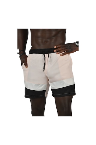 Deepsea Erkek Pudra Micro Kumaş Fileli Deniz Şortu 003