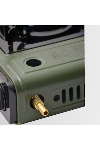 Nurgaz Ng 501-tr Portatif Kamp Ocak Çakmaklı Kartuş -  Piknik Tüp Bağlantısı Yeşil