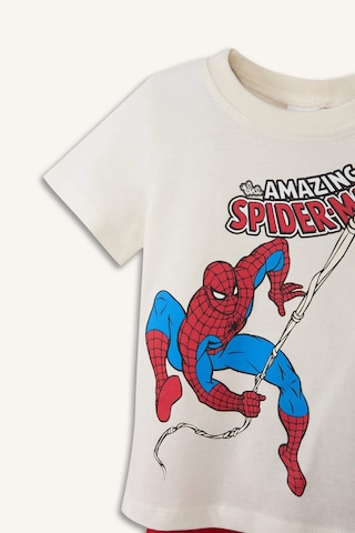 Defacto Marvel Spıderman 2li Pijama Takımı Erkek Bebek H3502a526smrd79 Kırmızı-rd79