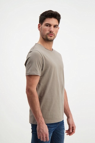 Rich Kahverengi Erkek Yıkamalı Basic T-shirt Kahverengi