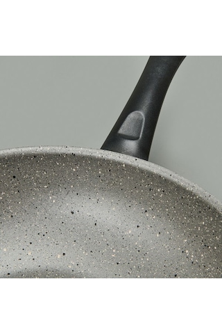 Mehtap Wok Tava - Gri - 30 Cm Gri