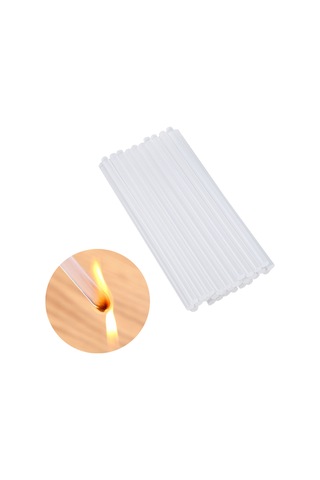Monyee 7mm X 100mm Transparan Isı Macunu Çubukları, 20w Isı Makinesi İçin, El İşleri Ve Sanat Çalışmaları İçin, 50 Adet Paket