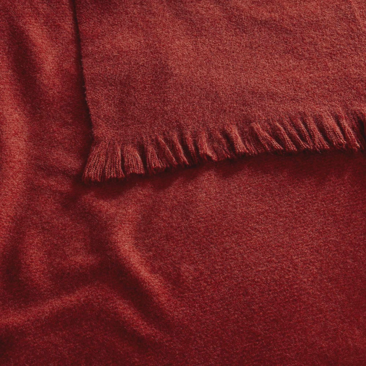 Linens Lunea Throw / Tv Battaniyesi Bordo Tek Kişilik Bordo