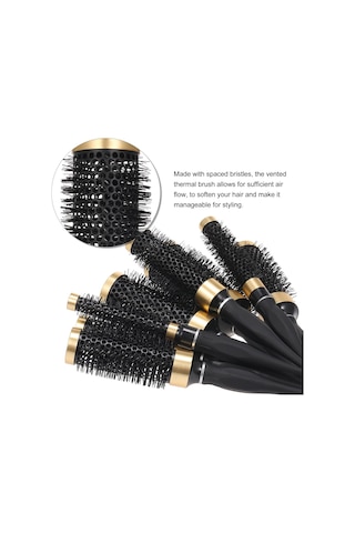 Moveevo Yuvarlak Saç Tarağı Üfleme Saç Tarağı Tüylü Saç Tarağı Şekillendirme Tarağı 4