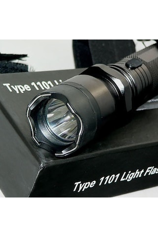 Police Type 1101 Şarzlı El Feneri Köpek Kovucu Siyah