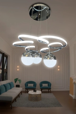 Florya 3 Top Modern Sarkıt Led Avize Çok Renkli