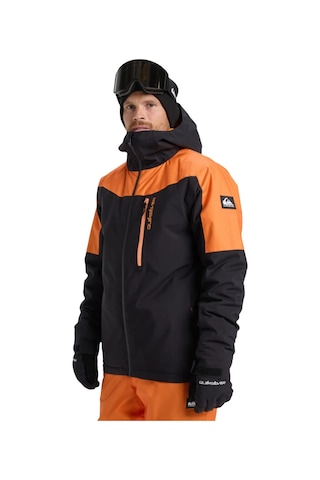 Quiksilver Quıksılver Tıtano Jk Erkek Almond - Solid Snowboard Ceketi Eqytj03513-cmd0 Siyah - Turuncu