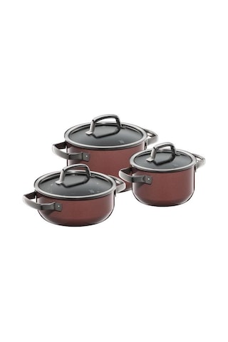 Wmf Fusiontec Rose Quartz Tencere Seti 3 Parça Pembe