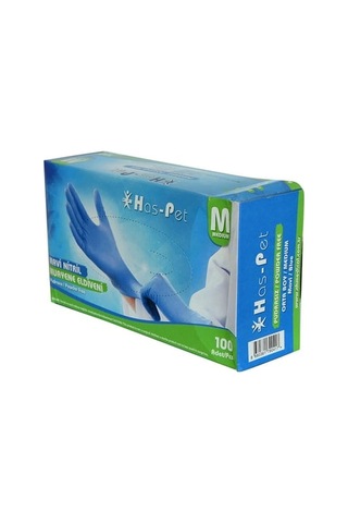 Has-pet Nitril Eldiven Medium Mavi
