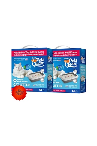 Pet's Clean Klinik Kedi Kumu 6lt 2'li